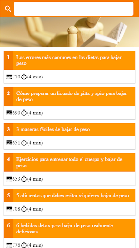 Bajar de peso: dieta y mas Screen 2