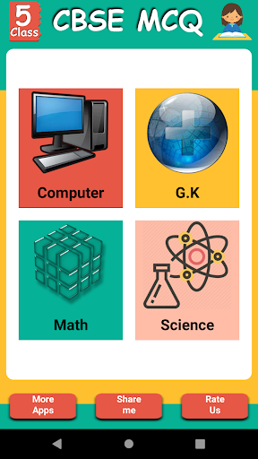 Android application CBSE Class 5 MCQ screenshort