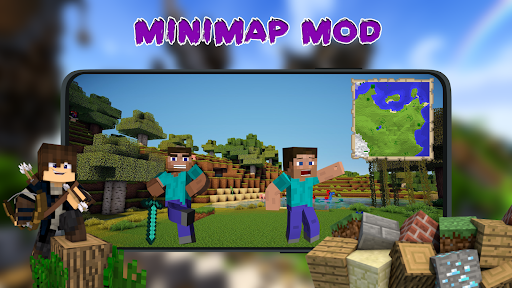 Android application Minimap Mod For Minecraft PE screenshort