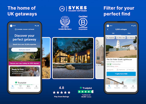 Sykes Holiday Cottages UK Screen 2