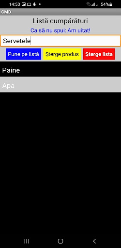 Lista Cumparaturi Screen 3