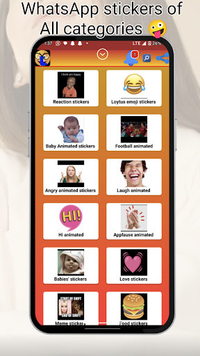 Android application Loy stickers for Whatsapp screenshort