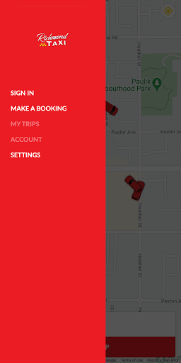 Android application Richmond Taxi screenshort