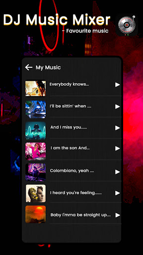 Android application DJ Mixer -Virtual Music Player screenshort