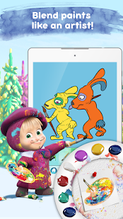 Masha and the Bear: Coloring Screenshot