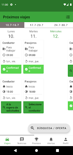 Vista previa de la aplicación