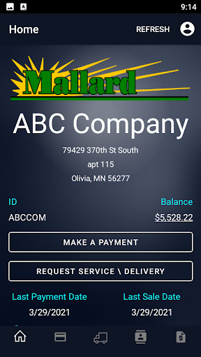 Mallard Oil Company Screen 3