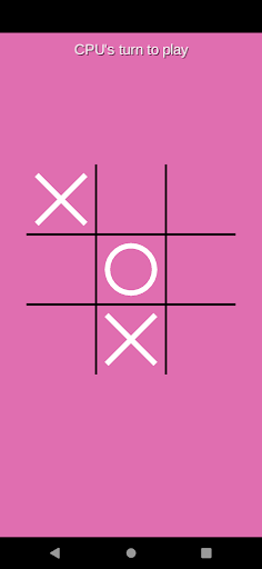 Android application Tic-Tac-Toe: vs CPU screenshort