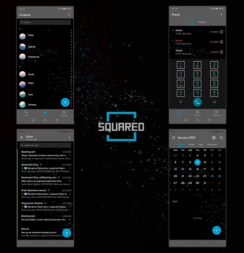 [EMUI 9.1]Squared Theme Screen 3