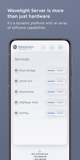 Android application Rockna Wavelight Server screenshort