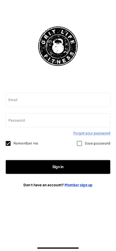 Android application Grit Life Fitness screenshort
