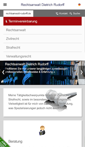 Android application Rechtsanwalt Dietrich Rudorff screenshort