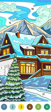 Game screenshot Christmas Winter Coloring Book apk download