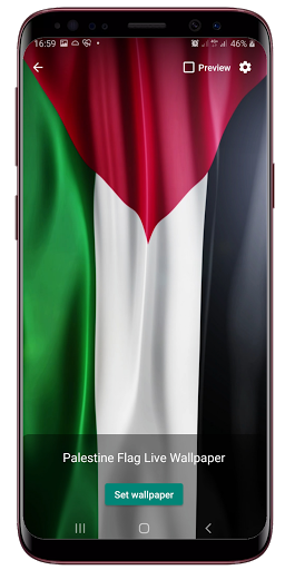 Palestine Flag Live Wallpaper Screen 2