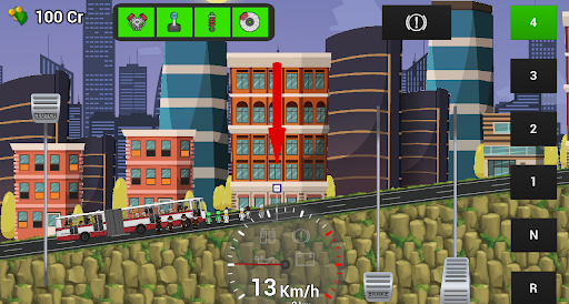 Android application Manual Bus Simulation 2D screenshort