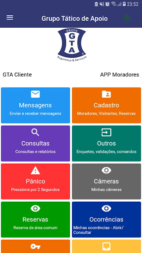 Android application Grupo Tático de Apoio screenshort