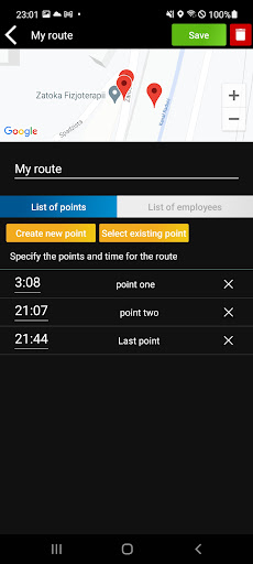 Control security guard patrol Screen 3