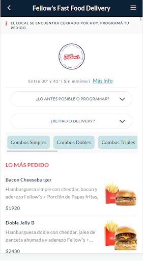 Fellows Fast Food Screen 2