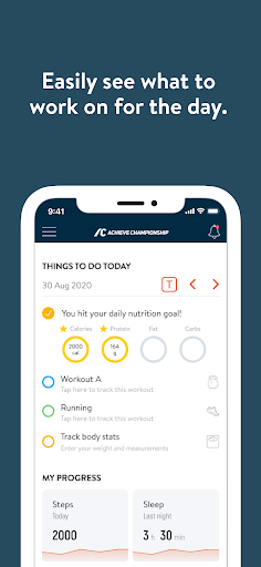 Achieve Championship Screen 2