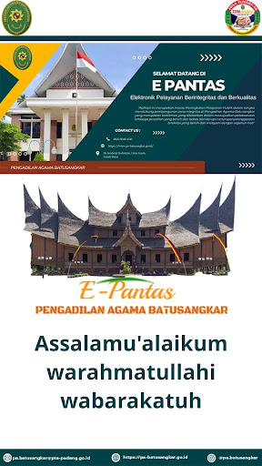 Android application E-PANTAS PA Batusangkar screenshort