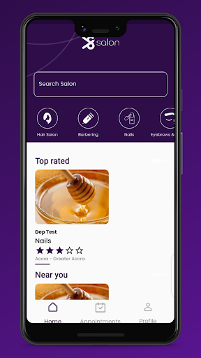 Android application Salon App Gh screenshort