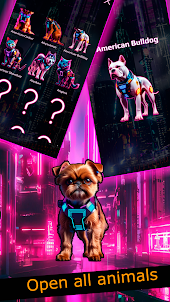 Dog and Cat: cyberpunk merge