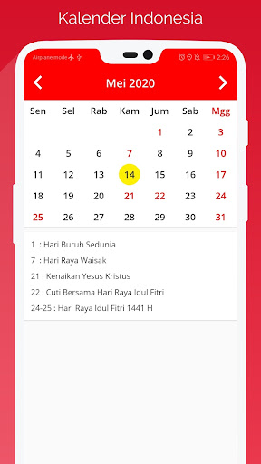 Kalender Indonesia Screen 2