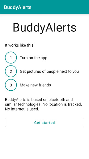 BuddyAlerts Bluetooth Friends Screen 2