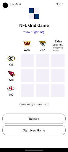 Android application NFL Grid screenshort