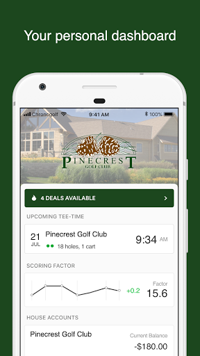 Android application Pinecrest Golf Club screenshort