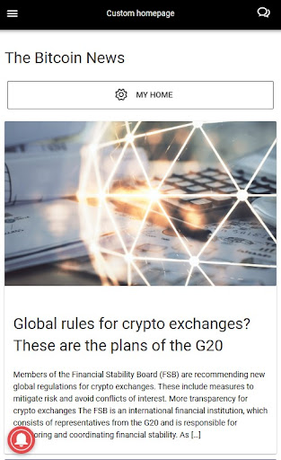 Android application Bitcoin News screenshort