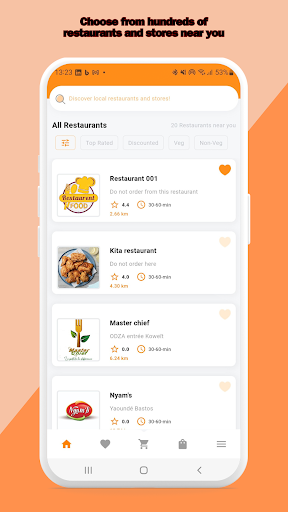 Android application Kitbuz: order food & groceries screenshort