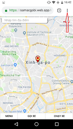 Android application GOBI - gọi nhanh taxi và bike screenshort