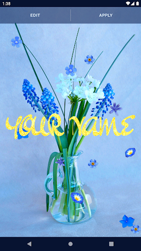 Blue Flowers Live Wallpaper Screenshot 2 - AppWisp.com