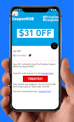 Coupons for Priceline Screen 2