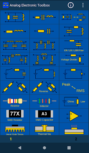 Android application Electronic toolbox screenshort