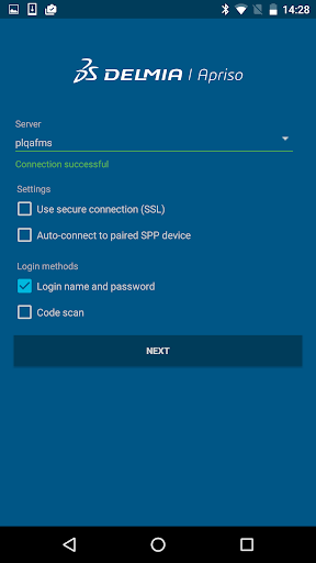 Android application DELMIA Apriso screenshort
