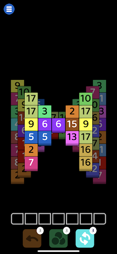 Android application Number Tile Match screenshort