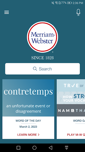 Dictionary - Merriam-Webster screenshot 1