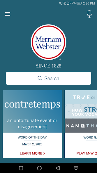 Dictionary - Merriam-Webster banner