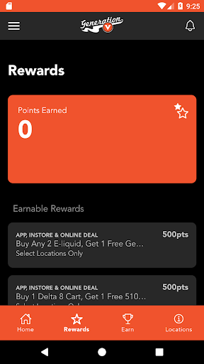 Screenshot of Gen V Rewards