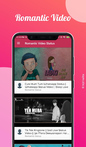 Android application Assamese Romantic Video Status screenshort