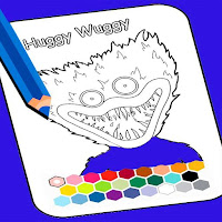 Poppy Huggy Real Coloring Game