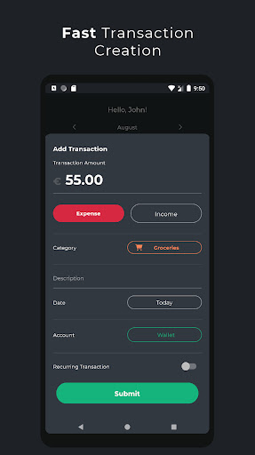 Budgetaro - Expense Tracker Screen 3