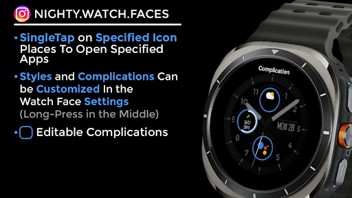 Night ver 78 - watch face screenshot 12