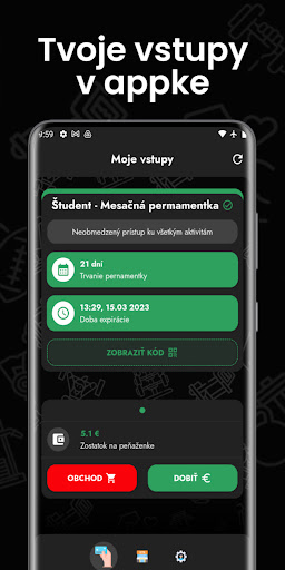 Android application GOLDEN GYM - Banská Bystrica screenshort