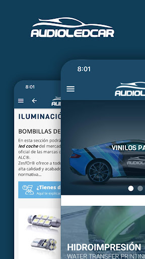 Android application Audioledcar Accesorios Coche screenshort