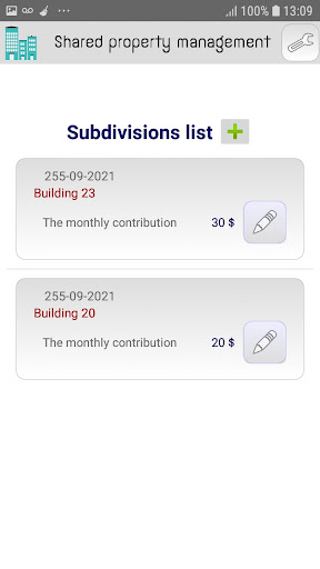 Condominium management App Screen 2