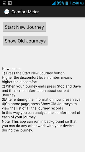 Comfort Meter Screen 2