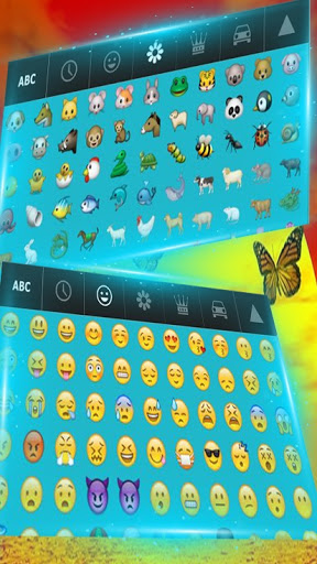 Butterfly Sunset keyboard